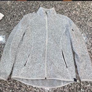 LL bean grey zip up size xs